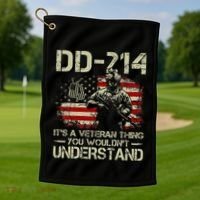 Dd214 ItS A Veteran Thing You WouldnT Understand Dd214 Golf Towel thumb 1