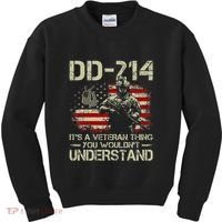Dd214 ItS A Veteran Thing You WouldnT Understand Dd214 Kids Sweatshirt thumb 0