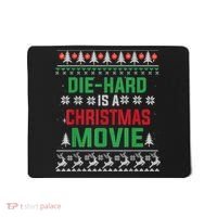 Diehard Is A Christmas Movie Funny Ugly Christmas Mousepad thumb 0
