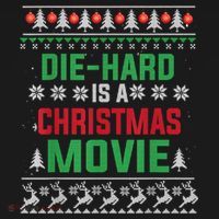 Diehard Is A Christmas Movie Funny Ugly Christmas Tank Top thumb 6