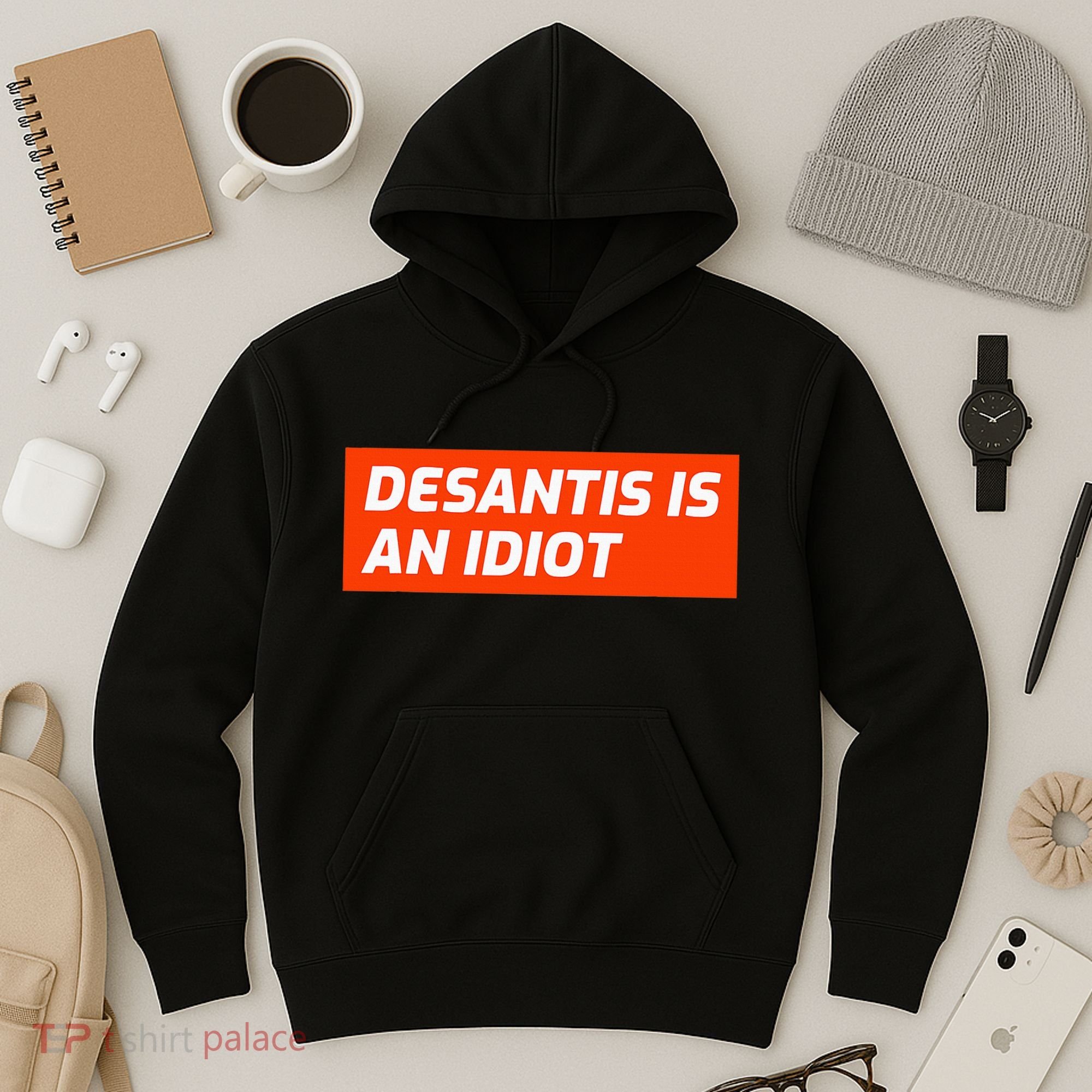 Desantis Is An Idiot Desantis Is A Moron Florida Hoodie