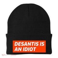 Desantis Is An Idiot Desantis Is A Moron Florida Beanie thumb 0
