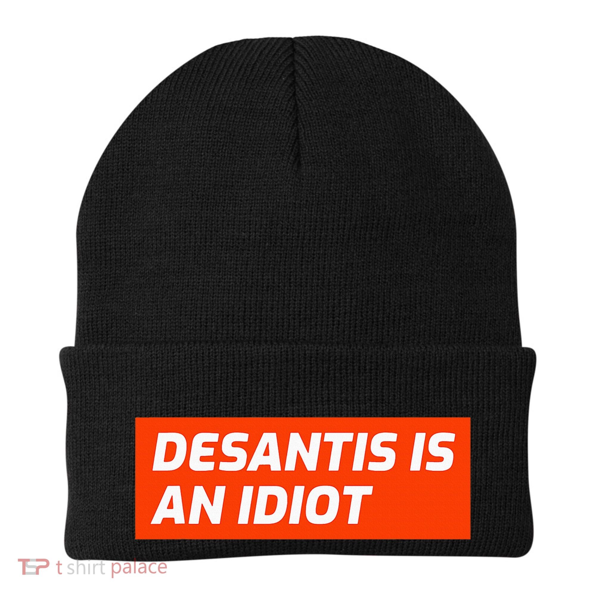 Desantis Is An Idiot Desantis Is A Moron Florida Beanie