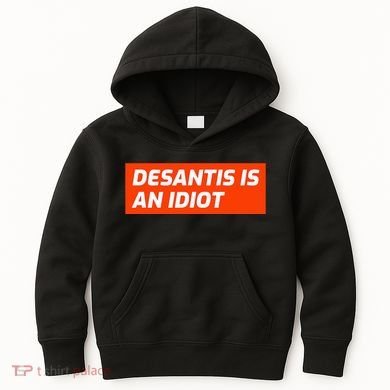 Desantis Is An Idiot Desantis Is A Moron Florida Kids Hoodie