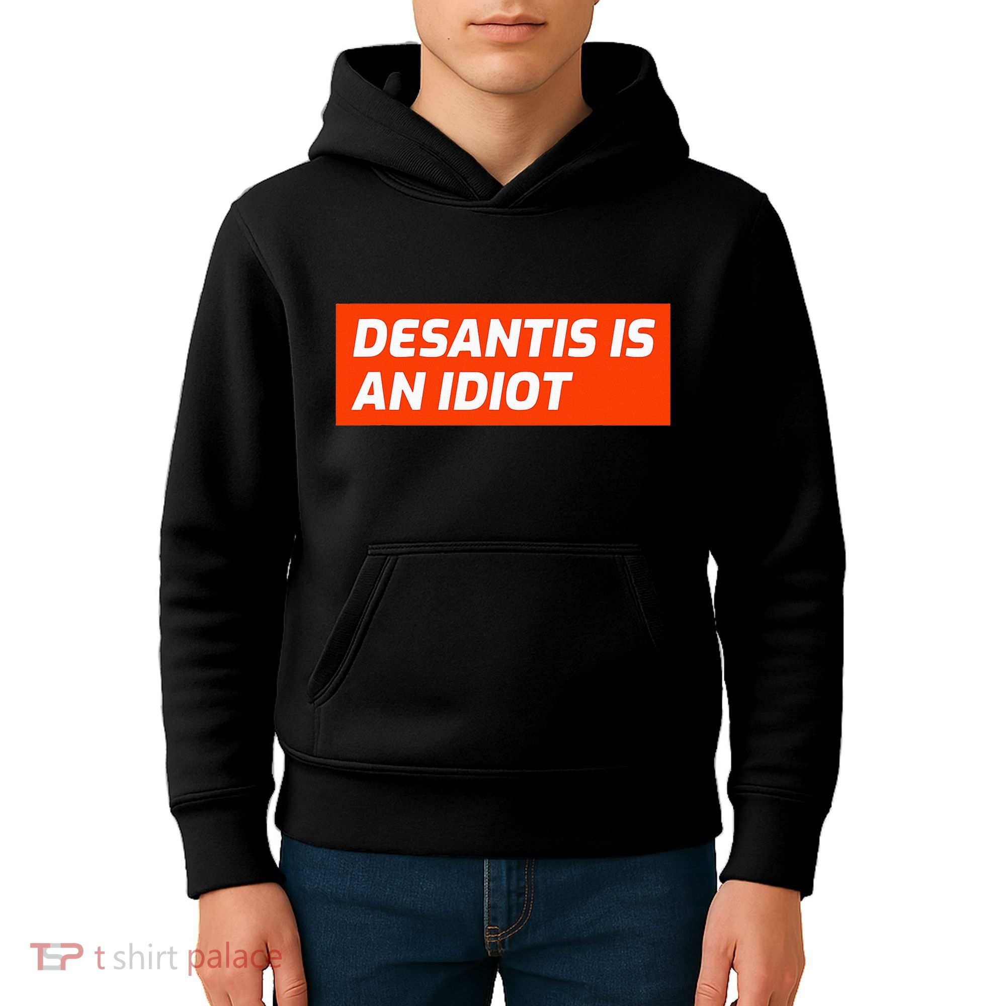 Desantis Is An Idiot Desantis Is A Moron Florida Kids Hoodie