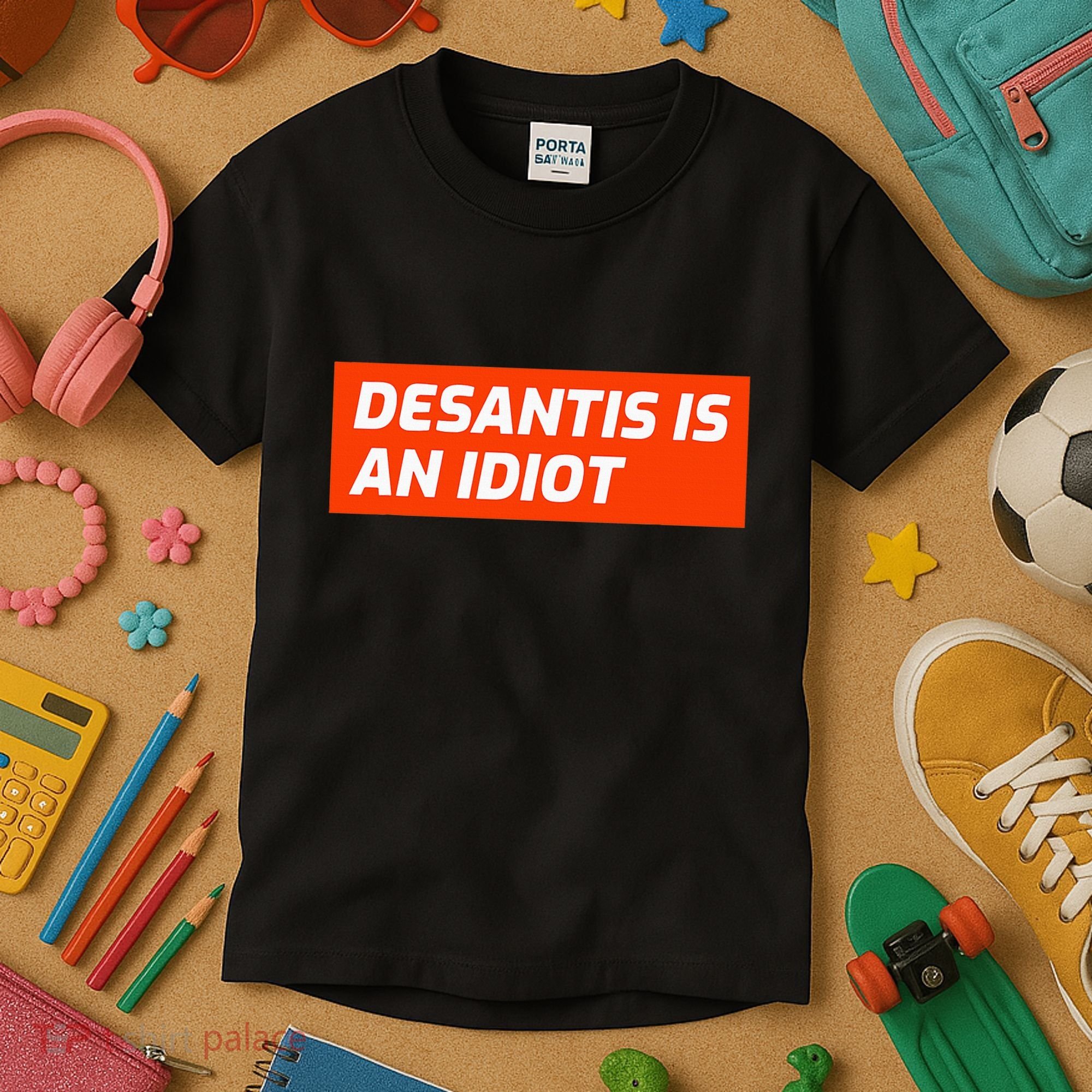 Desantis Is An Idiot Desantis Is A Moron Florida Kids T-Shirt