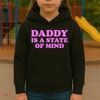 Daddy Is A State Of Mind Apparel Kids Hoodie thumb 3