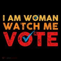 Distressed I Am Woman Watch Me Vote Coffee Mug thumb 5