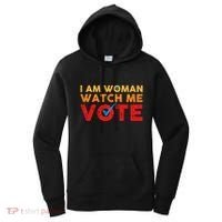 Distressed I Am Woman Watch Me Vote Women's Hoodie thumb 0