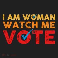Distressed I Am Woman Watch Me Vote Hat thumb 2