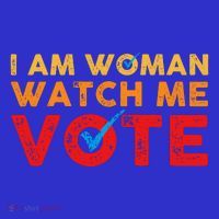Distressed I Am Woman Watch Me Vote Toddler Hoodie thumb 2
