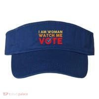 Distressed I Am Woman Watch Me Vote Visor thumb 0