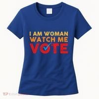 Distressed I Am Woman Watch Me Vote Women's T-Shirt thumb 0