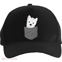Dog In A Pocket Cute Westie Terrier Lover Puppy Five-Panel Snapback Cap thumb 0
