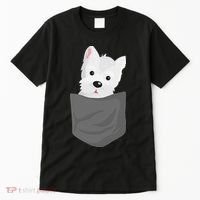 Dog In A Pocket Cute Westie Terrier Lover Puppy Tall T-Shirt thumb 0