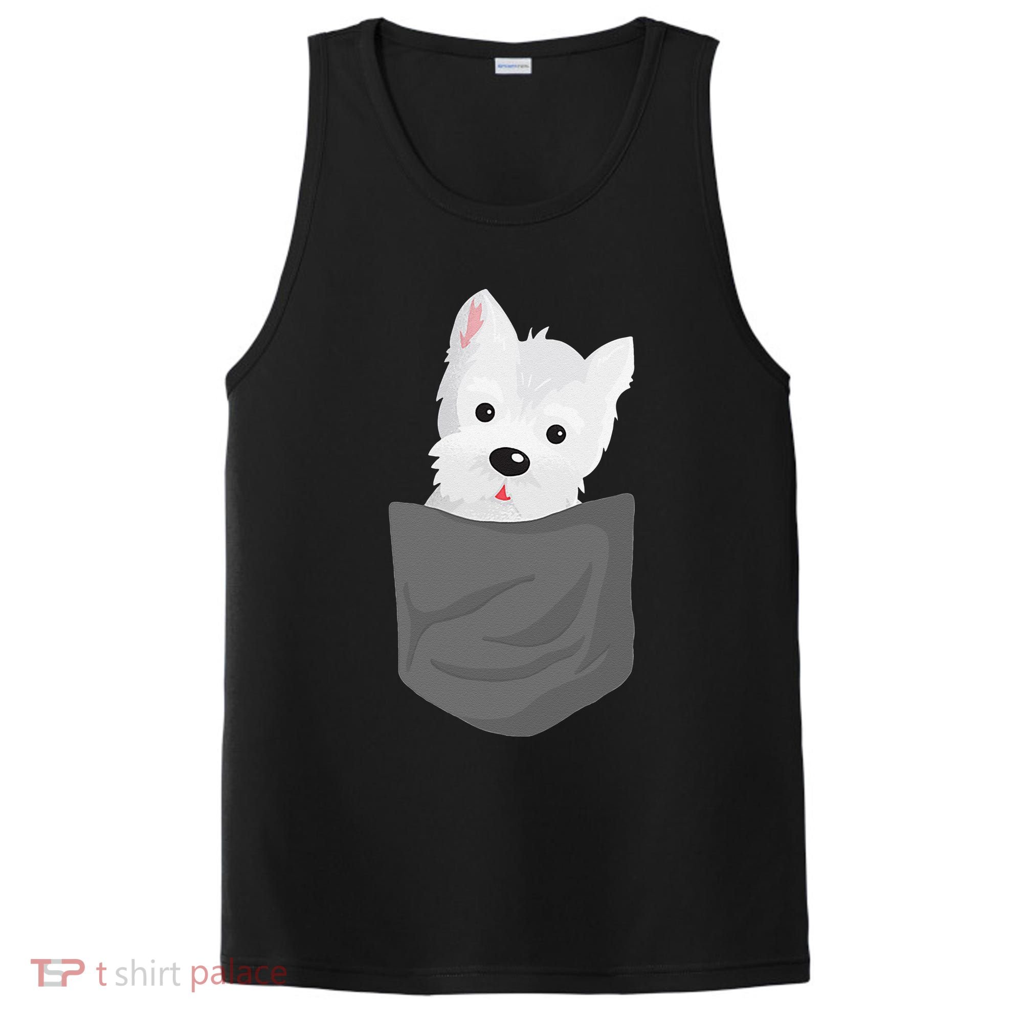 Dog In A Pocket Cute Westie Terrier Lover Puppy PosiCharge Competitor Tank