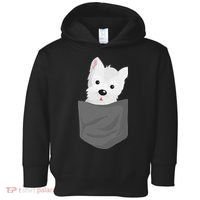 Dog In A Pocket Cute Westie Terrier Lover Puppy Toddler Hoodie thumb 0