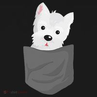 Dog In A Pocket Cute Westie Terrier Lover Puppy Visor thumb 3