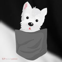 Dog In A Pocket Cute Westie Terrier Lover Puppy Toddler Fine Jersey T-Shirt thumb 2
