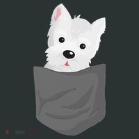 Dog In A Pocket Cute Westie Terrier Lover Puppy Infant Baby Jersey Bodysuit thumb 2