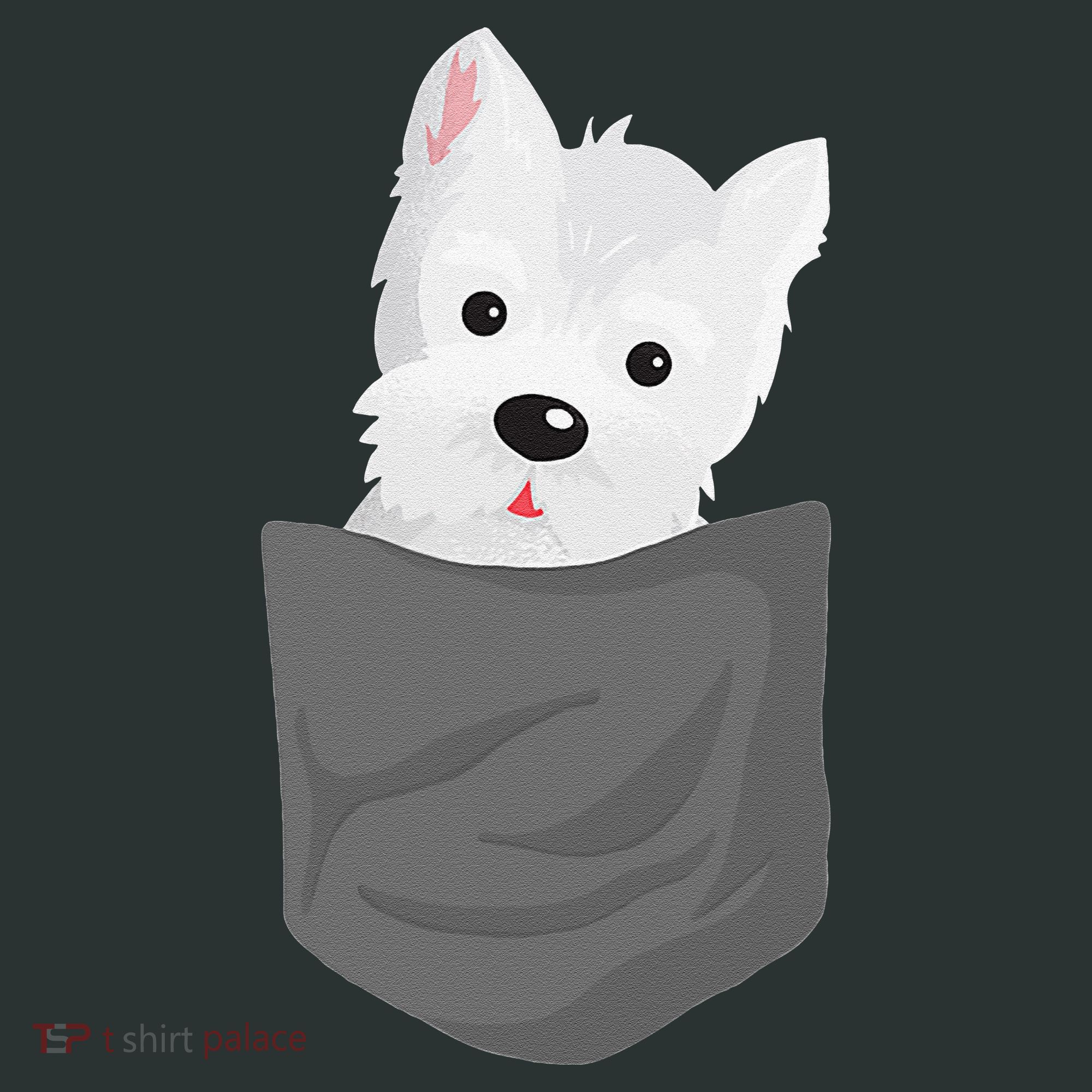 Dog In A Pocket Cute Westie Terrier Lover Puppy Infant Baby Jersey Bodysuit