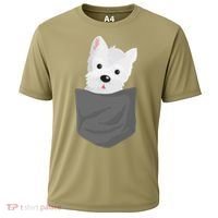 Dog In A Pocket Cute Westie Terrier Lover Puppy Cooling Performance Crew T-Shirt thumb 0