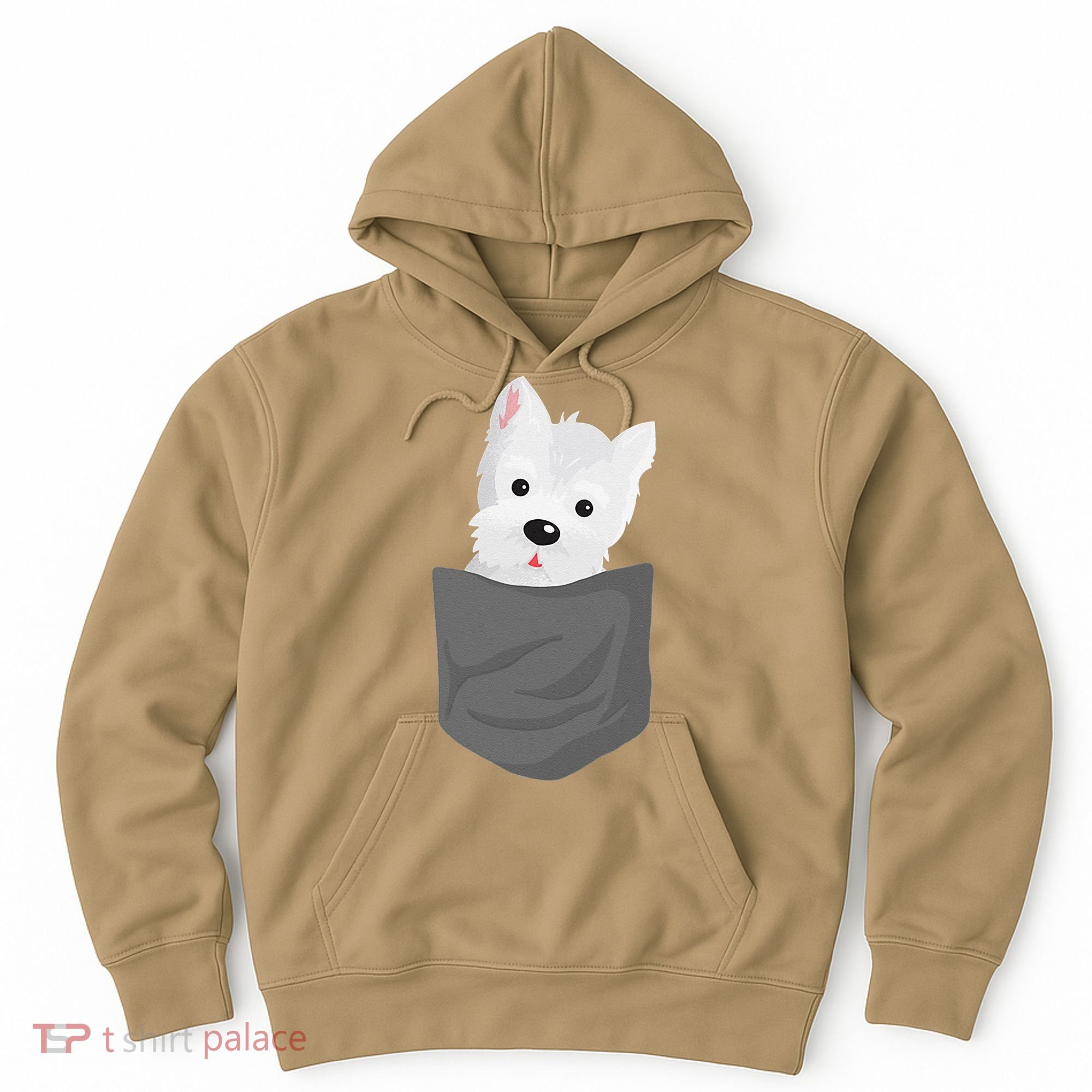 Dog In A Pocket Cute Westie Terrier Lover Puppy Hoodie