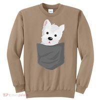 Dog In A Pocket Cute Westie Terrier Lover Puppy Sweatshirt thumb 0