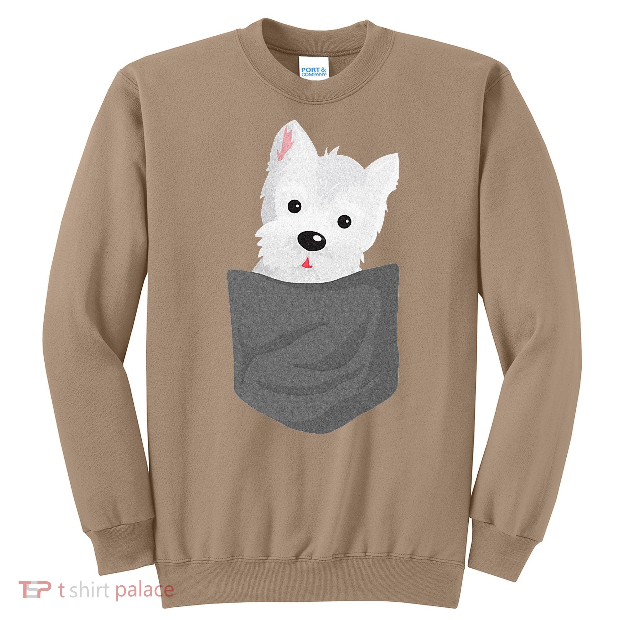 Dog In A Pocket Cute Westie Terrier Lover Puppy Sweatshirt