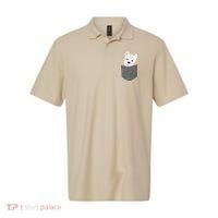 Dog In A Pocket Cute Westie Terrier Lover Puppy Polo thumb 0