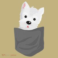 Dog In A Pocket Cute Westie Terrier Lover Puppy Mousepad thumb 1