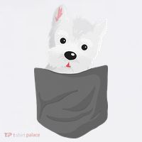 Dog In A Pocket Cute Westie Terrier Lover Puppy Comfort Colors Garment-Dyed Hooded Sweatshirt thumb 2