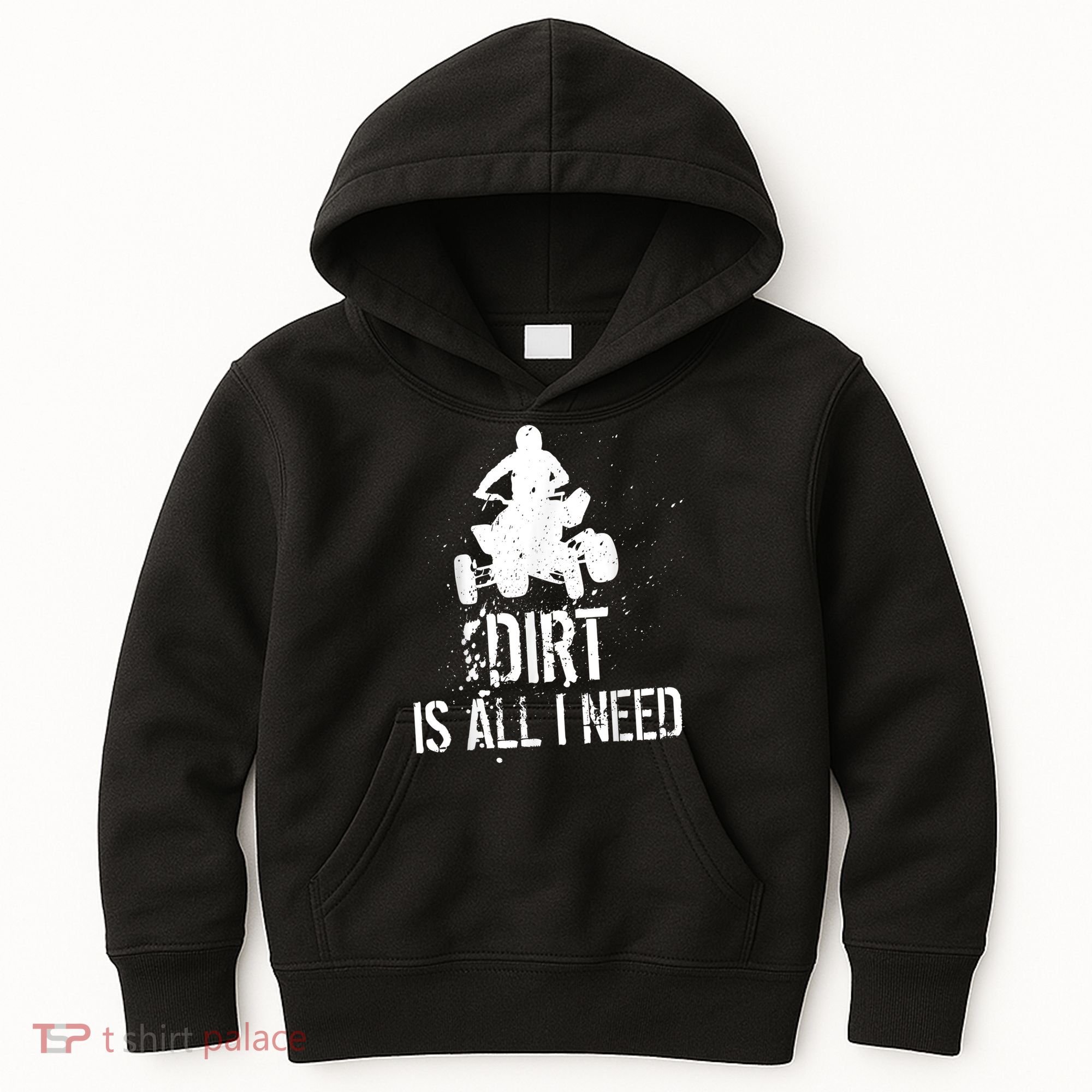 Dirt Is All I Need ATV Off Roading 4Wheeler Quad Biker Kids Hoodie