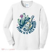 Dying Is A Wild Night Tequila Kids Long Sleeve Shirt thumb 0