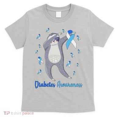 Diabetes Awareness Dabbing Sloth T-Shirt