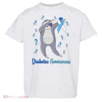 Diabetes Awareness Dabbing Sloth Toddler T-Shirt thumb 0