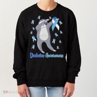 Diabetes Awareness Dabbing Sloth Women's Sweatshirt thumb 0