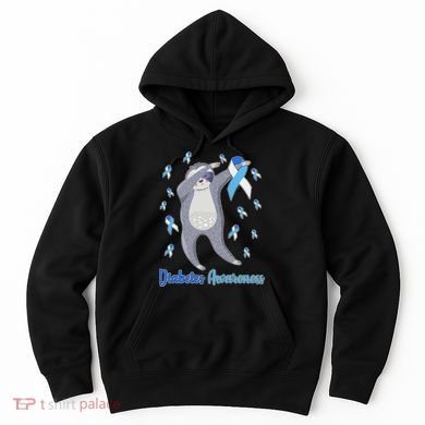 Diabetes Awareness Dabbing Sloth Hoodie