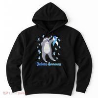 Diabetes Awareness Dabbing Sloth Hoodie thumb 0
