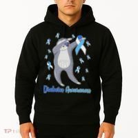 Diabetes Awareness Dabbing Sloth Hoodie thumb 2