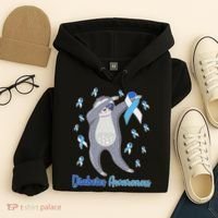 Diabetes Awareness Dabbing Sloth Hoodie thumb 4