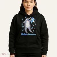 Diabetes Awareness Dabbing Sloth Hoodie thumb 5