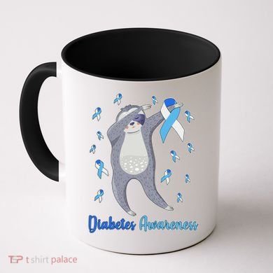 Diabetes Awareness Dabbing Sloth Coffee Mug