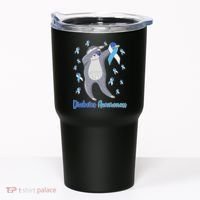 Diabetes Awareness Dabbing Sloth Tumbler thumb 0
