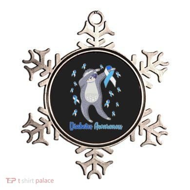 Diabetes Awareness Dabbing Sloth Ornament