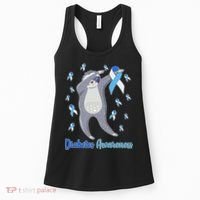 Diabetes Awareness Dabbing Sloth Women's Tank Top thumb 0