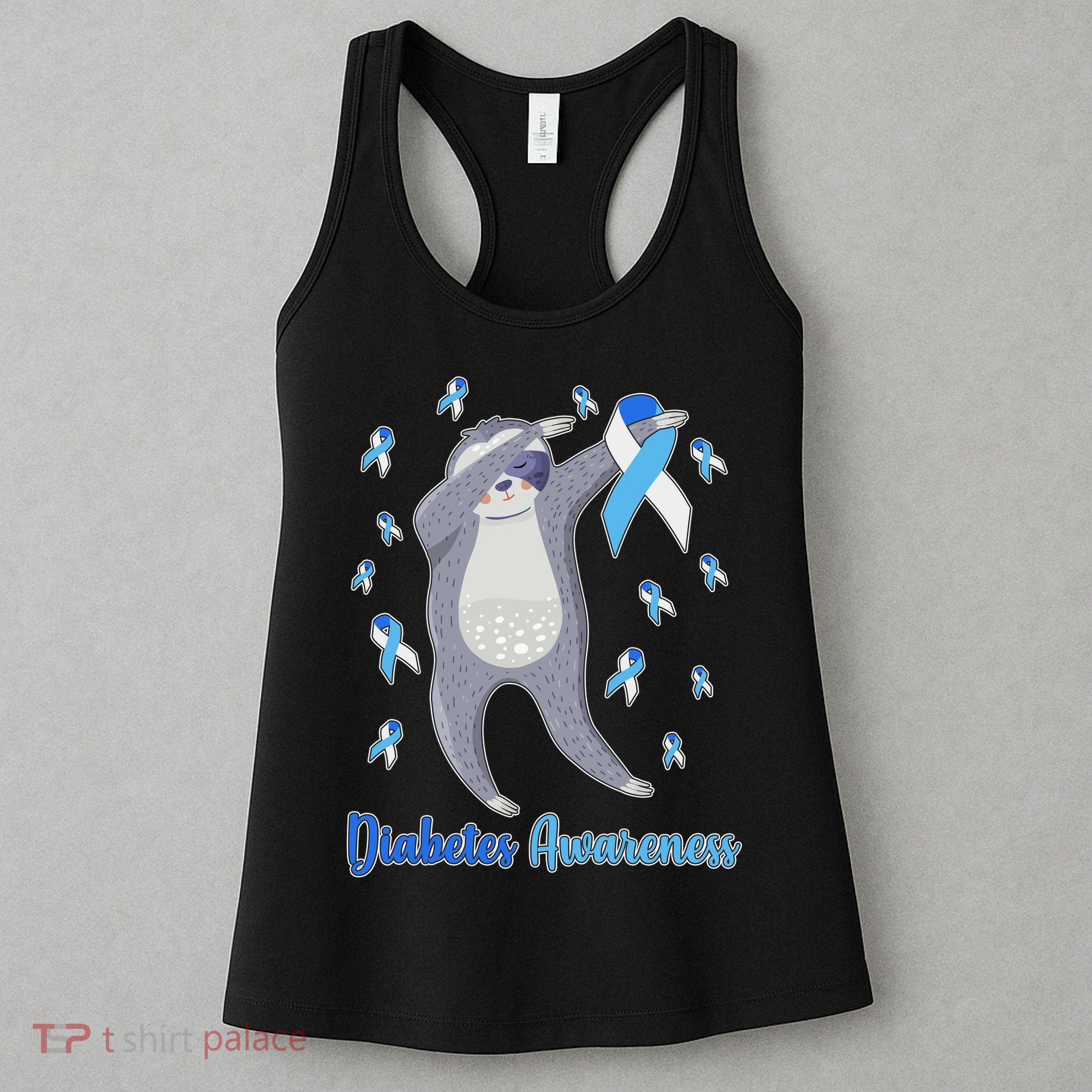 Diabetes Awareness Dabbing Sloth Women's Tank Top