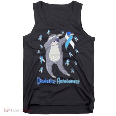 Diabetes Awareness Dabbing Sloth Tank Top