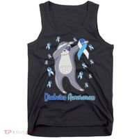 Diabetes Awareness Dabbing Sloth Tank Top thumb 0