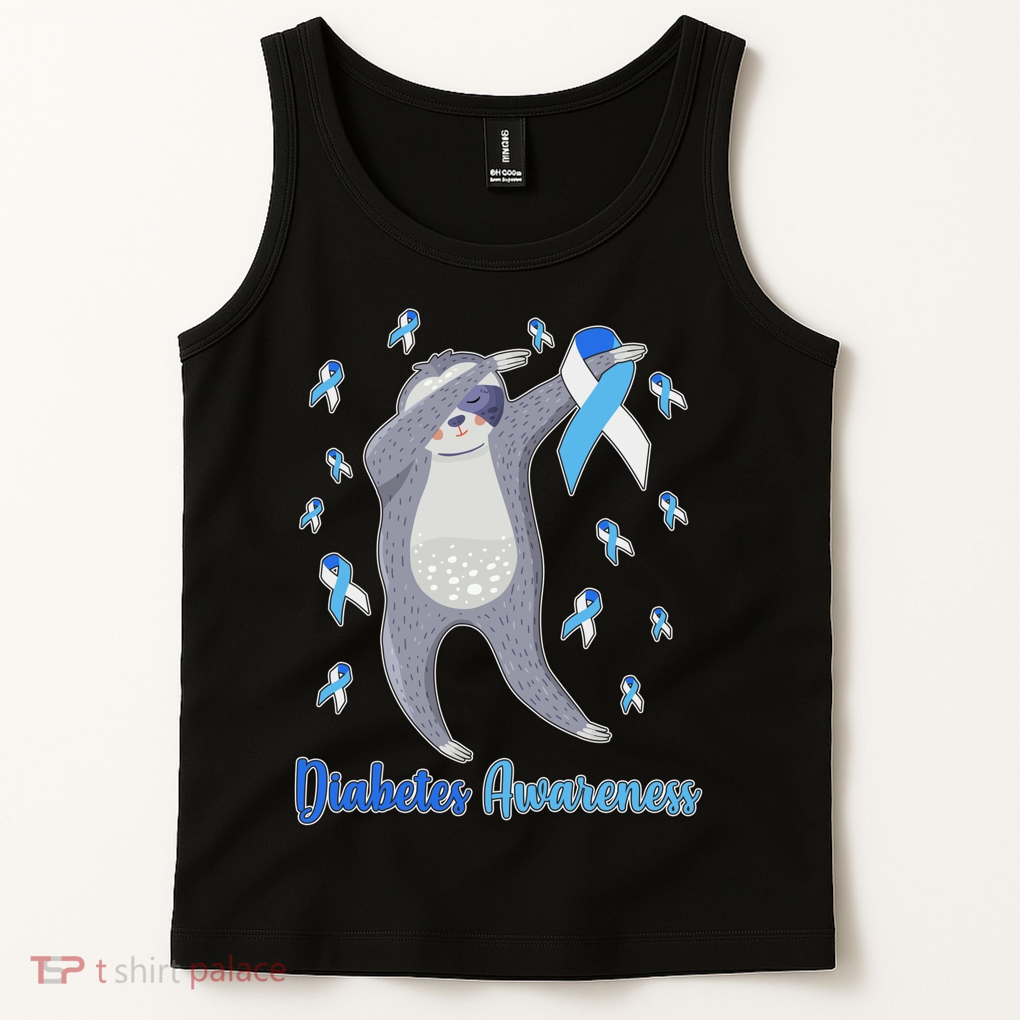Diabetes Awareness Dabbing Sloth Tank Top
